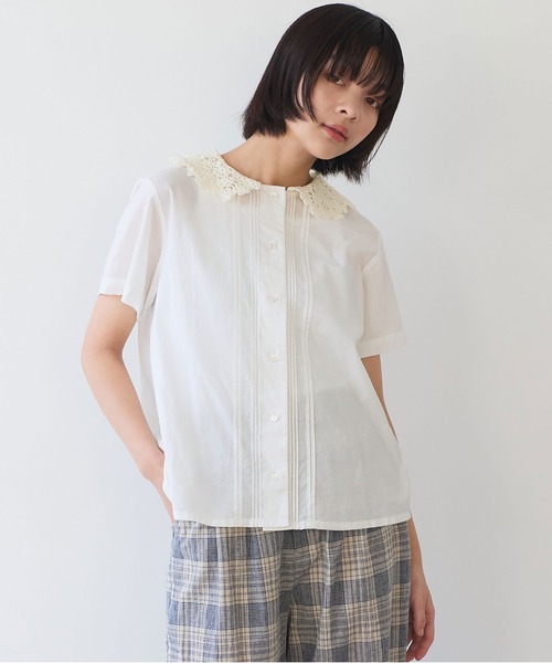 bulle de savon（ビュルデサボン）の「おはな刺繍 ブラウス（シャツ/ブラウス・レディース・アイボリー/ブラック/レッド・FREE）」の11枚目の写真