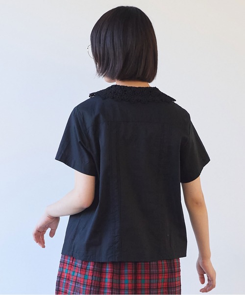 bulle de savon（ビュルデサボン）の「おはな刺繍 ブラウス（シャツ/ブラウス・レディース・アイボリー/ブラック/レッド・FREE）」の16枚目の写真