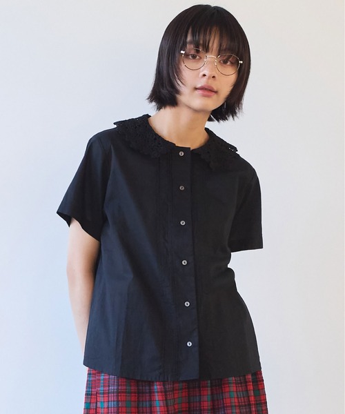 bulle de savon - 野山の刺繍 ブラウス bulle de savon - bulle de savon 野山刺繍 ブラウスの通販 by