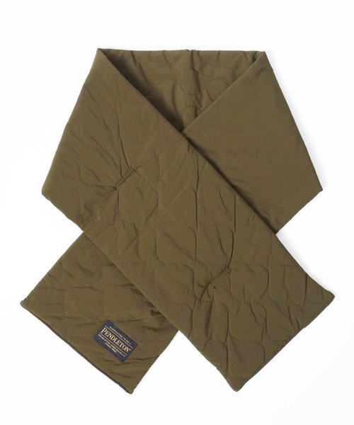 PENDLETON（ペンドルトン）の「【PE2】【PENDLETON/ペンドルトン】QUILTING MUFFLER キルティング マフラー（マフラー・レディース・オリーブドラブ/ブラック・FREE）」の2枚目の写真