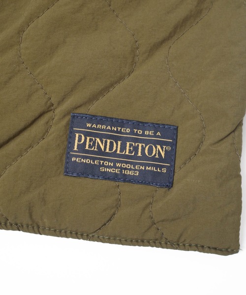 PENDLETON（ペンドルトン）の「【PE2】【PENDLETON/ペンドルトン】QUILTING MUFFLER キルティング マフラー（マフラー・レディース・オリーブドラブ/ブラック・FREE）」の7枚目の写真