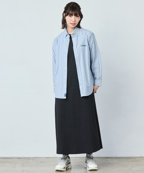 コンフォート・ストレッチ・オックスフォード・シャツ、長袖