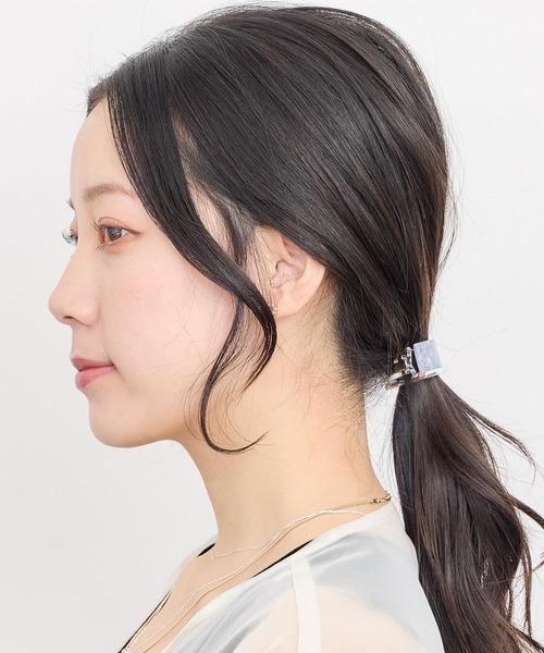 爽やかカラーのバレッタ セール】アセチメタルサイズレスバレッタ（バレッタ/ヘア
