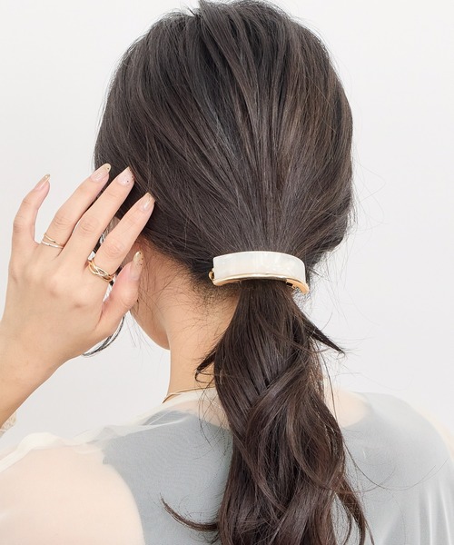 アセチメタルサイズレスバレッタ（バレッタ/ヘアクリップ