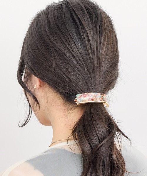 アセチメタルサイズレスバレッタ（バレッタ/ヘアクリップ