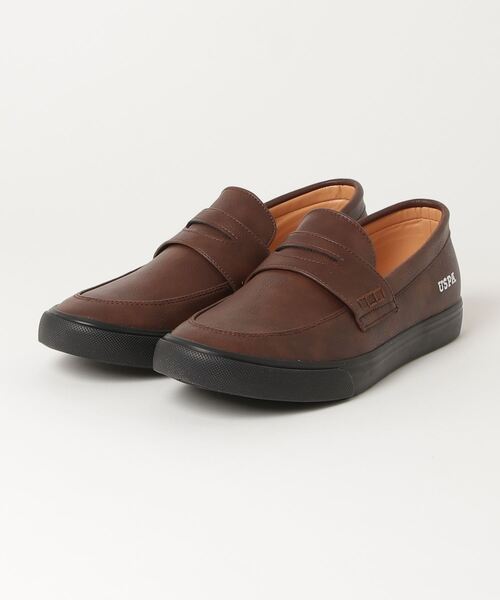 POLO ダークブラウン レザー ローファー POLO ダークブラウン レザー ローファー