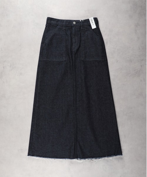 SOMETHING（サムシング）の「【SOMETHING】ベイカースカート（デニムスカート・レディース・ノンウォッシュ・M/L/S）」の11枚目の写真