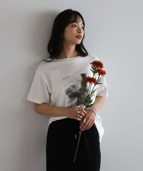 ANNTIAN　フラワー フォトプリント シャツ　　　　72-0605-2A セール】【made in Japan】【cotton silk】flower photo print