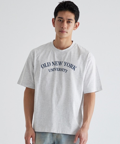 coca(coca)(コカ)の「アーチロゴプリントTシャツ(Tシャツ/カットソー・メンズ・ホワイト/ライトグレー/ブラック/ダークグリーン・M/L/XL)」の1枚目の写真
