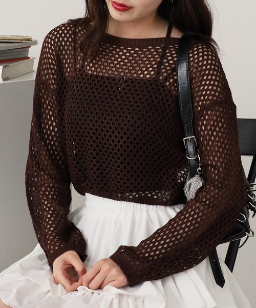 ROOPTOKYO(ループトウキョウ)の「Basic Top with Camisole / ベーシック キャミソール付きトップス 秋物 秋服 2026年秋冬(Tシャツ/カットソー・レディース・ブラウン/ホワイト/ベージュ/ブラック・FREE)」の3枚目の写真