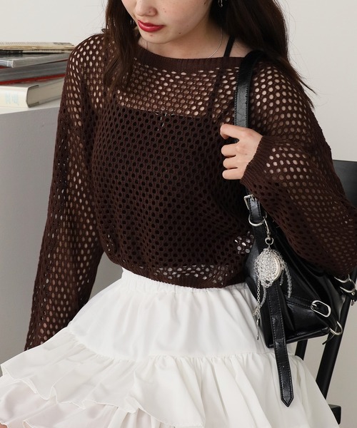 ROOPTOKYO(ループトウキョウ)の「Basic Top with Camisole / ベーシック キャミソール付きトップス 秋物 秋服 2026年秋冬(Tシャツ/カットソー・レディース・ブラウン/ホワイト/ベージュ/ブラック・FREE)」の21枚目の写真