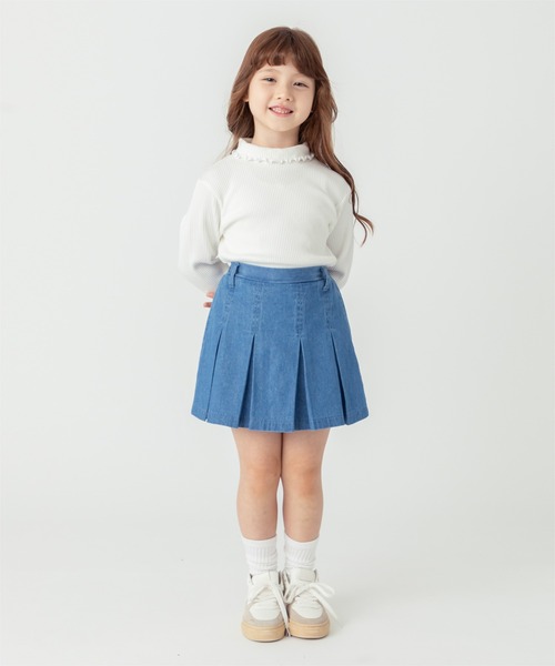 ever closet(エバークローゼット)の「デニムプリーツキュロット(スカート・キッズ・ネイビー/ブラック/ブルー/ネイビー系/ブルー系その他・100cm/110cm/120cm/130cm/140cm/150cm/90cm)」の20枚目の写真