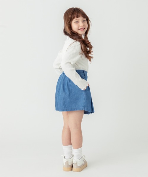 ever closet(エバークローゼット)の「デニムプリーツキュロット(スカート・キッズ・ネイビー/ブラック/ブルー/ネイビー系/ブルー系その他・100cm/110cm/120cm/130cm/140cm/150cm/90cm)」の21枚目の写真