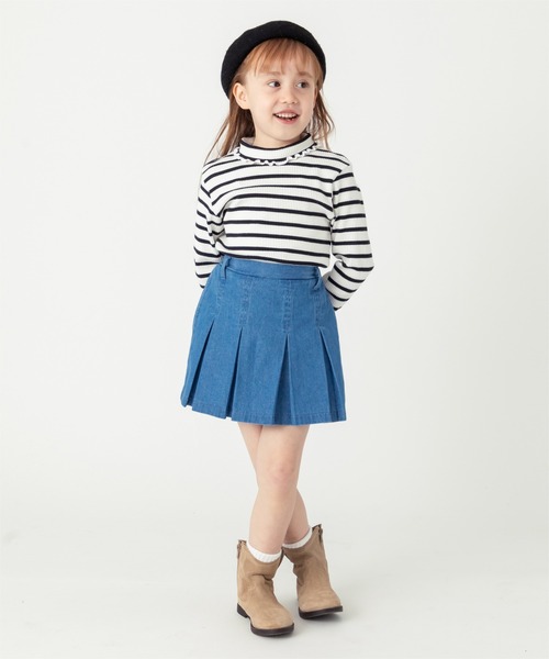 ever closet(エバークローゼット)の「デニムプリーツキュロット(スカート・キッズ・ネイビー/ブラック/ブルー/ネイビー系/ブルー系その他・100cm/110cm/120cm/130cm/140cm/150cm/90cm)」の20枚目の写真