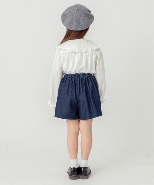 ever closet(エバークローゼット)の「デニムプリーツキュロット(スカート・キッズ・ネイビー/ブラック/ブルー/ネイビー系/ブルー系その他・100cm/110cm/120cm/130cm/140cm/150cm/90cm)」の6枚目の写真