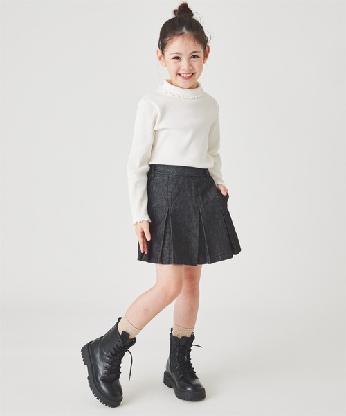 ever closet(エバークローゼット)の「デニムプリーツキュロット(スカート・キッズ・ネイビー/ブラック/ブルー/ネイビー系/ブルー系その他・100cm/110cm/120cm/130cm/140cm/150cm/90cm)」の8枚目の写真