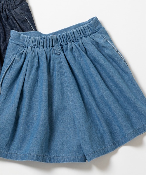 セール】デニムプリーツキュロット（スカート）｜ever closet（エバー