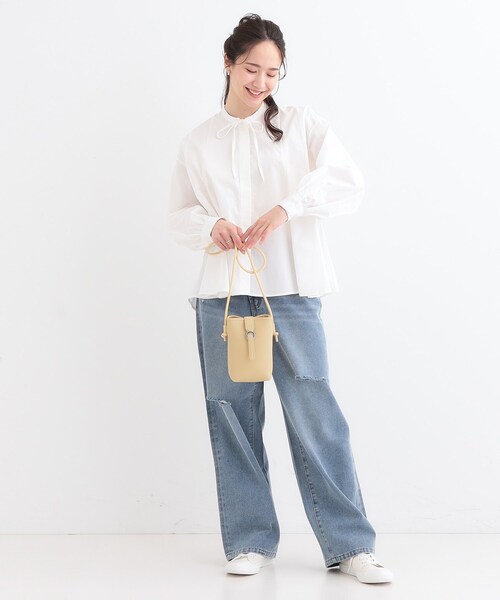 SHOO・LA・RUE(シューラルー)の「ちょっとそこまでのお出かけに フラップミニショルダーバッグ(ショルダーバッグ・レディース・イエロー/ブラック/グレー・00)」の9枚目の写真