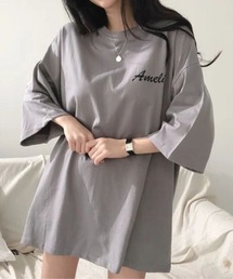 バックフォトプリントが目を惹く!ゆるっと着こなせるビッグシルエットTシャツ