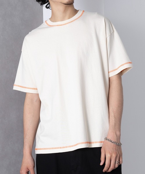 UNIVERSAL OVERALL(ユニバーサルオーバーオール)の「【UNIVERSAL OVERALL】UO キナリルーズフィット半袖2PTシャツ UVOP-007(Tシャツ/カットソー・レディース・その他1/その他2・S/M/L/XL)」の2枚目の写真