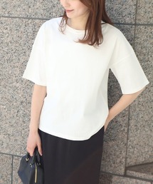 【骨格ナチュラルさんにオススメ】クルーネック/ドロップショルダーベーシックTシャツ