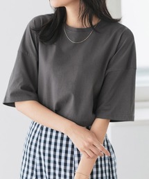【骨格ナチュラルさんにオススメ】クルーネック/ドロップショルダーベーシックTシャツ