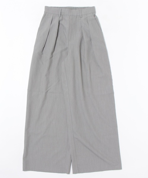 ALORA THE WAY(アロラザウェイ)の「double tuck wide pants(スラックス・レディース・グレー/ダークグレー・FREE)」の14枚目の写真