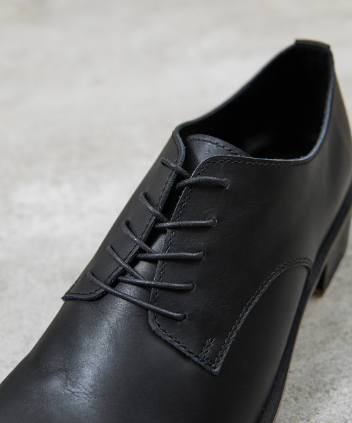 PADRONE（パドローネ）の「PADRONE パドローネ / BL SQUARE DERBY SHOES スクエアトゥキップレザーダービーシューズ 外羽式ドレスシューズ 日本製 / PU8777-2001（ドレスシューズ・メンズ・アッシュブラウン/ブラック・42/41/40）」の22枚目の写真