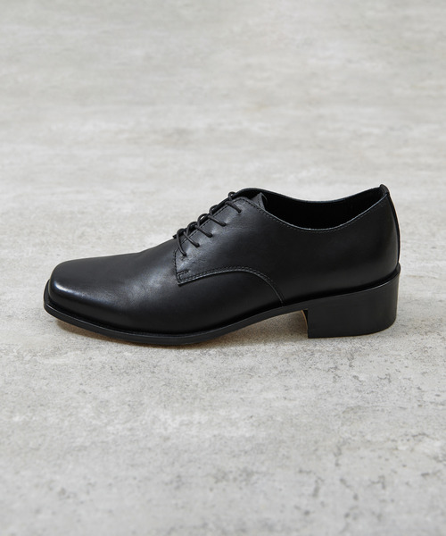 PADRONE（パドローネ）の「PADRONE パドローネ / BL SQUARE DERBY SHOES スクエアトゥキップレザーダービーシューズ 外羽式ドレスシューズ 日本製 / PU8777-2001（ドレスシューズ・メンズ・アッシュブラウン/ブラック・42/41/40）」の21枚目の写真