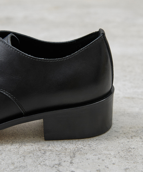 PADRONE（パドローネ）の「PADRONE パドローネ / BL SQUARE DERBY SHOES スクエアトゥキップレザーダービーシューズ 外羽式ドレスシューズ 日本製 / PU8777-2001（ドレスシューズ・メンズ・アッシュブラウン/ブラック・42/41/40）」の20枚目の写真