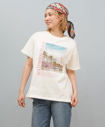 RIKKA FEMME/リッカファム ﾋﾞｰﾁﾌｫﾄTｼｬﾂ Tシャツ RF25HS02