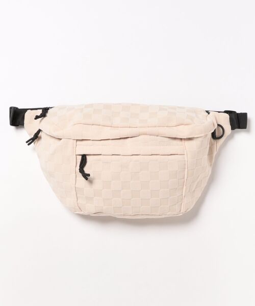 florist（フローリスト）の「【メンズ・レディース兼用】ブロックチェック大容量ボディバッグ（ボディバッグ/ウエストポーチ・レディース・ブラック/クリーム・FREE）」の15枚目の写真