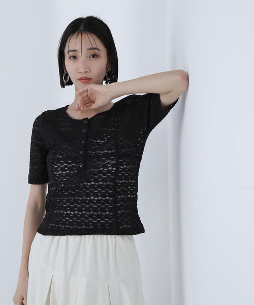 セール】◇ヘンリーネックレーストップス（Tシャツ/カットソー