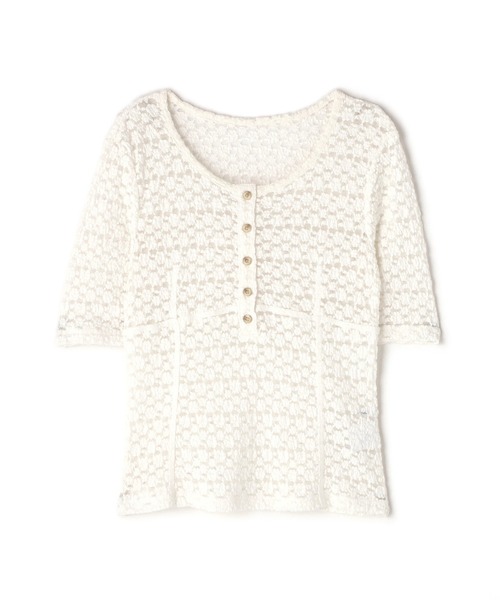 【ファッション通販】の商品をすべて セール】◇ヘンリーネックレーストップス（Tシャツ/カットソー トップス