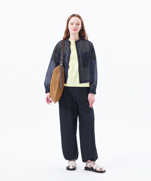 MACKINTOSH PHILOSOPHY（ﾏｯｷﾝﾄｯｼｭ ﾌｨﾛｿﾌｨｰ）の「シアーシャツブルゾン（ブルゾン・レディース・ダークネイビー/イエロー・36/38）」の12枚目の写真