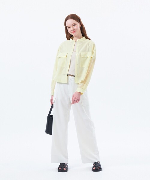 MACKINTOSH PHILOSOPHY（ﾏｯｷﾝﾄｯｼｭ ﾌｨﾛｿﾌｨｰ）の「シアーシャツブルゾン（ブルゾン・レディース・ダークネイビー/イエロー・36/38）」の3枚目の写真