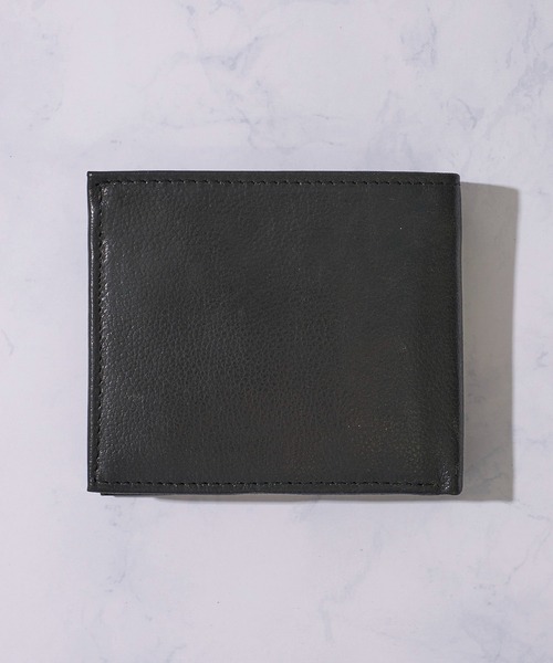 【Calvin Klein/カルバンクライン】Billfold With Coin Pocket / ワンポイント レザーコンパクトウォレット