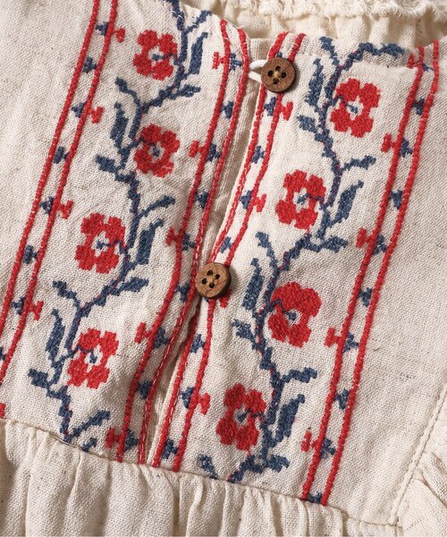 セール】【ジュニア対応】クロス刺繍ワンピース（ワンピース