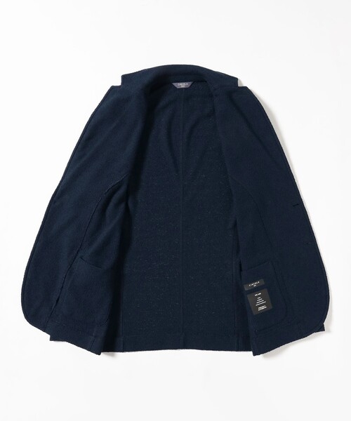 CIRCOLO 1901(チルコロ 1901)の「【別注】CIRCOLO1901 / パイル ソリッド ジャケット(その他アウター・メンズ・ネイビー・42 8R/44 8R/46 8R/48 8R/50 8R/52 8R)」の5枚目の写真
