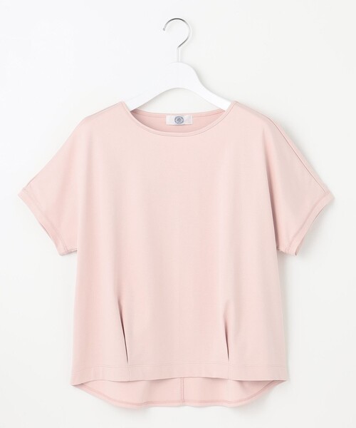 J.PRESS Ladies(J.プレス レディス)の「【WEB限定カラーあり・洗える】コットンスムース フレンチスリーブ カットソー(Tシャツ/カットソー・レディース・イエロー系/ライトグレー系/ピンク系/ピーコックグリーン系/ネイビー系/ホワイト系/ダークブラウン系・SMALL)」の14枚目の写真