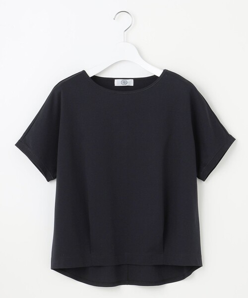 J.PRESS Ladies(J.プレス レディス)の「【WEB限定カラーあり・洗える】コットンスムース フレンチスリーブ カットソー(Tシャツ/カットソー・レディース・イエロー系/ライトグレー系/ピンク系/ピーコックグリーン系/ネイビー系/ホワイト系/ダークブラウン系・SMALL)」の8枚目の写真