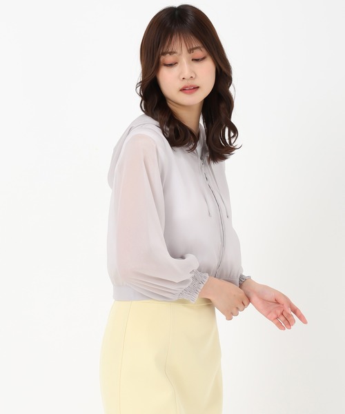 MISCH MASCH(ミッシュマッシュ)の「2025春夏新作 ラメシアーパーカー(パーカー・レディース・ブラック/グレー/ピンク/ホワイト・フリ-)」の8枚目の写真