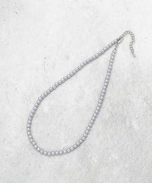 OPAQUE.CLIP（オペークドットクリップ）の「ボールネックレス（ネックレス・レディース・シルバー/ブラック・00）」の2枚目の写真