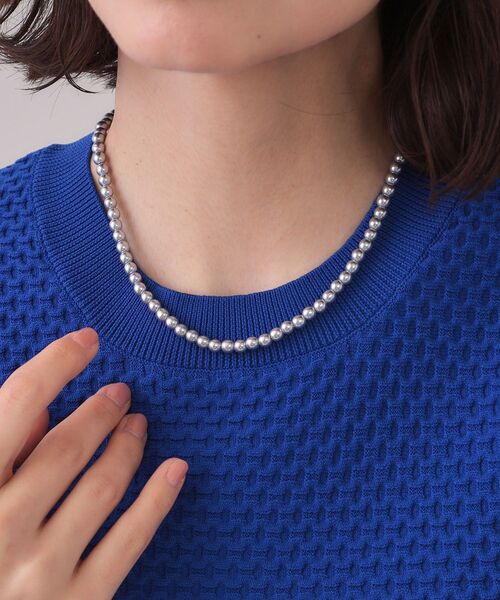 OPAQUE.CLIP（オペークドットクリップ）の「ボールネックレス（ネックレス・レディース・シルバー/ブラック・00）」の3枚目の写真