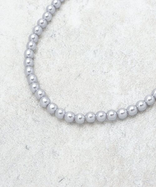 OPAQUE.CLIP（オペークドットクリップ）の「ボールネックレス（ネックレス・レディース・シルバー/ブラック・00）」の5枚目の写真