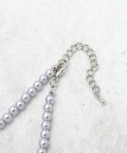 OPAQUE.CLIP（オペークドットクリップ）の「ボールネックレス（ネックレス・レディース・シルバー/ブラック・00）」の6枚目の写真