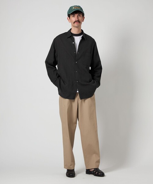 ＜Steven Alan＞ CC ピケ ストライプ レギュラーカラー シャツ Steven Alan＞ CC ピケ ストライプ レギュラーカラー シャツ ALINE