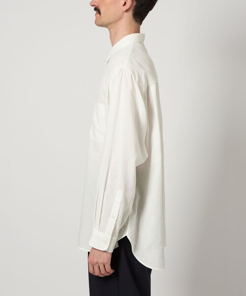 Steven Alan（スティーブンアラン）の「＜Steven Alan＞ CC ピケ ストライプ レギュラーカラー シャツ LOOSE（シャツ/ブラウス・メンズ・ブラック/ホワイト・XL/L/M/S）」の20枚目の写真