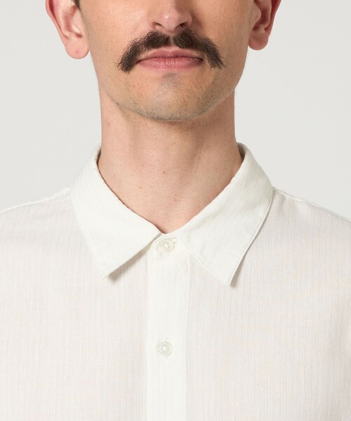 Steven Alan（スティーブンアラン）の「＜Steven Alan＞ CC ピケ ストライプ レギュラーカラー シャツ LOOSE（シャツ/ブラウス・メンズ・ブラック/ホワイト・XL/L/M/S）」の9枚目の写真