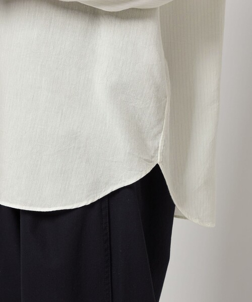 Steven Alan（スティーブンアラン）の「＜Steven Alan＞ CC ピケ ストライプ レギュラーカラー シャツ LOOSE（シャツ/ブラウス・メンズ・ブラック/ホワイト・XL/L/M/S）」の7枚目の写真